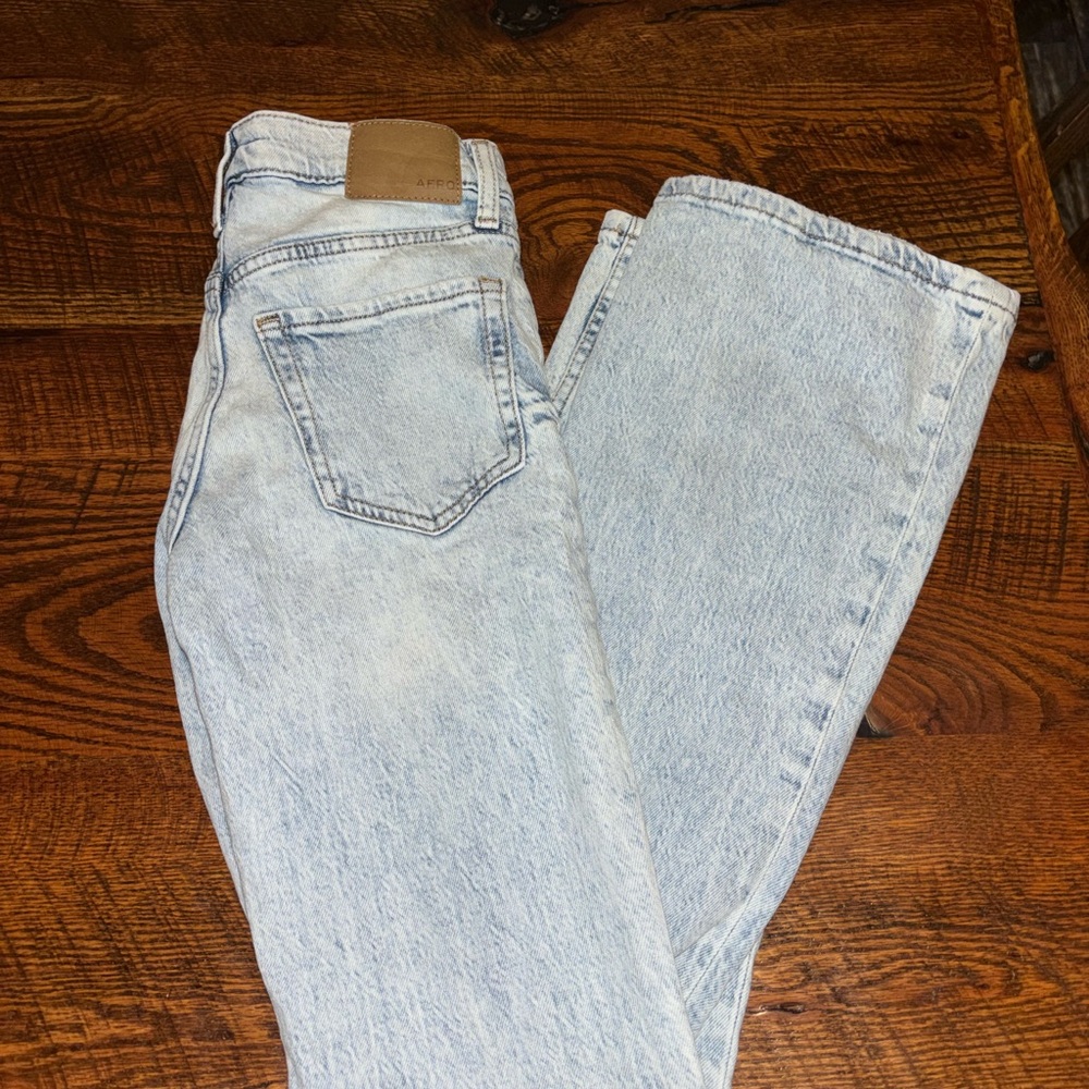 Aeropostale Light Blue High Rise Flare Women Jeans